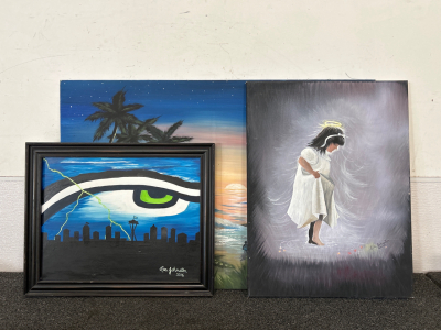 (3) Wall Art Pieces