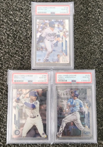 (3) PSA 10 Baseball Cards