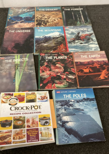 (10) LIFE NATURE LIFE BOOKS, CROCKPOT RECIPE BOOK.