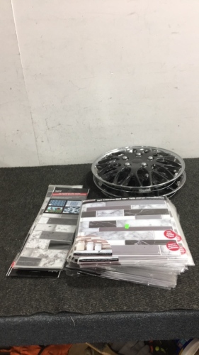 (2) Wheel Covers, Wall Tile