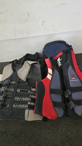 (2) Life Jackets (2) Large Duffel Bags