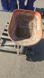 (1) Large Red Wheelbarrow