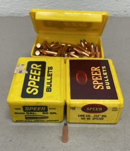 (250) 6mm .243 Dia. Speer Bullets For Reloading