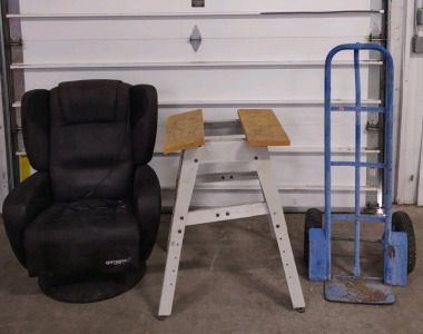 (Black) Gamepod Game Chair, Ridgid Universal Leg Stand & a Truck Dolly