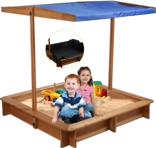 (1) Summer Sandbox with Cover - 46.5" × 46.5"