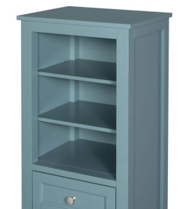 Aegean Teal Linen Cabinet 20x16x62 (r5)