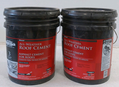 (2) 4.75 Gallon All-Weather Roof Cement