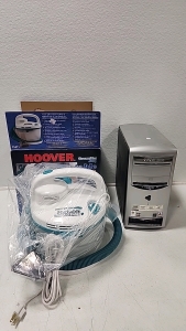 (1) Hoover Steamvac Jr. Portable Deep Cleaner (1) Gateway Tower Computer