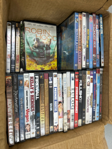 (1) Box of DVD’s