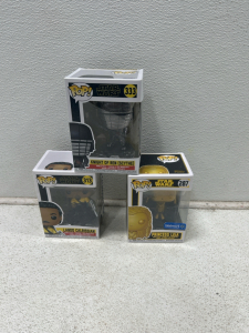 (3) Star Wars Funko pops