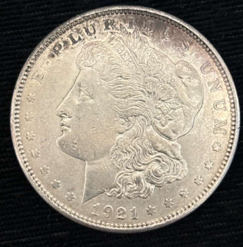 1921 Morgan Silver One Dollar Coin