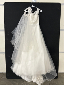 Wedding Dress with Vail