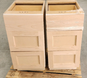 (2) 3 Drawer Standint Cabinets- New