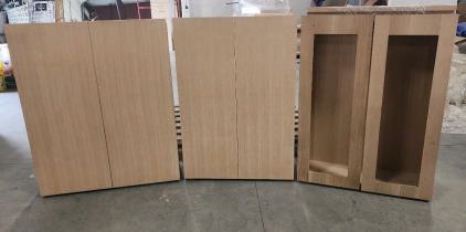 (3) Assorted Size And Style Upper Cabinets- New