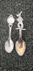 Collective Disney Goofy Silver Spoon And Unmarked Silver Spoon