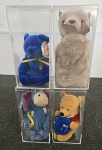 (2) TY Beanie Babies & (2) Disney Plushies from the Disney Store