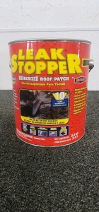 Leak Stopper Rubberized Roof Patch- 3.6qt Sealed Can