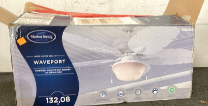 HARBOR BREEZE WAVEPORT CEILING FAN,