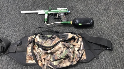 Spyder imagine e marker paintball gun and bag