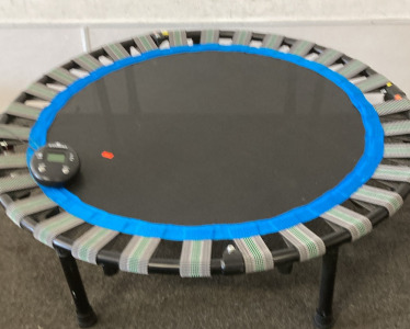 STAMINA FITNESS TRAMPOLINE WITH DIGITAL COUNTER (TESTED COUNTER DOES WORK). PLEASE INSPECT.