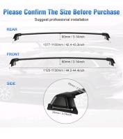 Heavy Duty Roof Rack Aluminum Cross Bar 2023-2024 Honda CRV (sp2) - 6