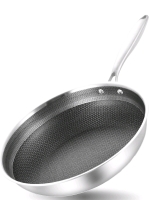 Stainless 10" Fry Pan Nonstick, And 4pk Solar Patio Lamps - 2