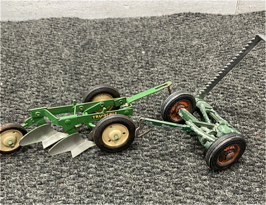 (2) Vintage Metal Toy Tractor Accessories