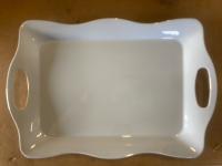 (2) 3 Packs of 55 Kitchen Serving Trays (6) Malachite Trellis Salad Plates - 3