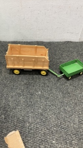 Vintage Metal John Deere Wagons