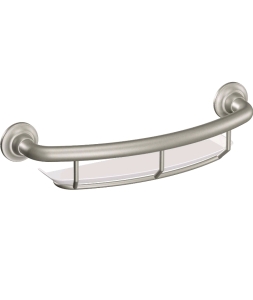 Moen Shower Grab Bar With Shelf Brushed Nickel