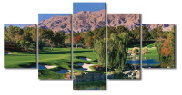 5 Piece Canvas of Outdoor Golf Course