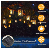 Meonum 4 Pack of Solar Hollow Outdoor Lanterns - 3