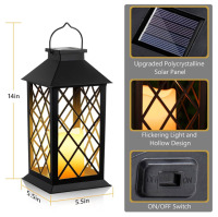 Meonum 4 Pack of Solar Hollow Outdoor Lanterns - 4