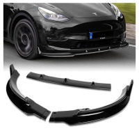 3 Piece Style Front Bumper Lip Body Kit for Tesla Model Y (sp5) - 3