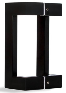 18” Rectangular Modern Entry Door Handles With Matte Black Painted Finish (r8)