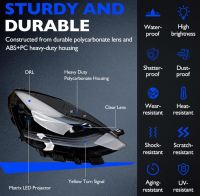 (1) Tesla headlight (1) Window regulator - 4