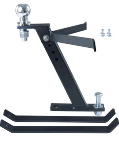 (1) GUSU Hawk, Lawn Mower Tractor Towing Hitch Kit with Chromed Trailer Hitch Ball 2,000 lbs(1-7/8"x3/4"x2")