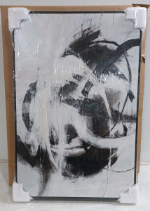 (1) Daleno Art No Turning Radius Hand Embellished Framed Canvas Wall Art - 24" &times; 36"