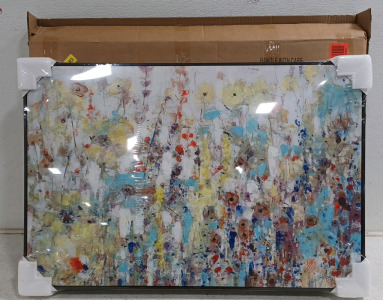 (1) Daleno Art Future Looks Bright Hand Embellished Framed Canvas Wall Art - 36" &times; 24"
