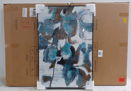 (2) Daleno Art After We Started Hand Embellished Framed Canvas Wall Art - 36" &times; 24"