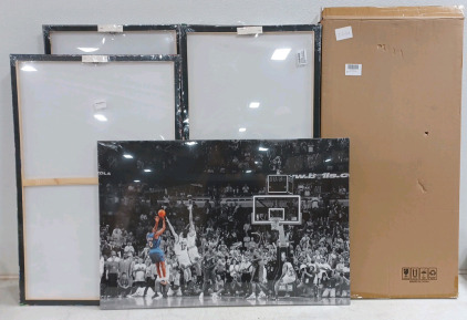(5) Canvas Sets - Sports - Basketball - Football