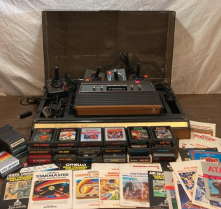 Vintage Atari Game Center w/ Accessories & Games