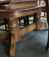 Dining Table W/2 Leafs & 8 Chairs - 4