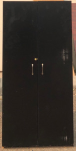 Black Storage Cabinet W/Key