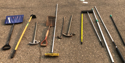 Shovels, Hoe, Squeegee & More