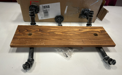 Mounted Industrial Pipe Bicycle Rack