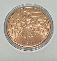 (5) Pc. Set 1 Oz. “Wild West Series” Collectible Copper Rounds - 4