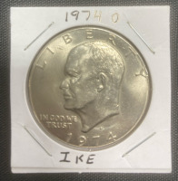 (4) Ike Dollars - 1976 Type 1, 1976, 1974, & 1974D - 2