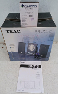 (1) Teac CD-X10i Hi-Fi System (1) Barrier Film - 4" &times; 6"