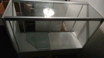 48"x 17&frac12;"x 38" Display Case w/ Glass Pieces